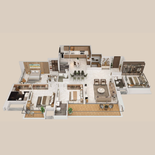 4 BHK Floor Plan – Aswani Magnus Pimple Saudagar